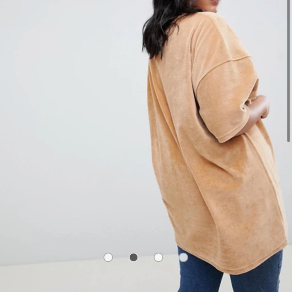 Missguided Velour Oversized t-shirt